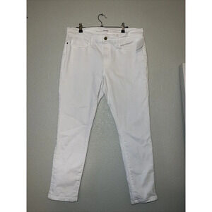 Frame Denim Le Garcon Womens Comfort Stretch Ankle Length Jean Pant White 30